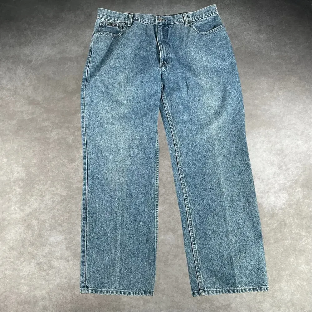 Vintage Izod Relaxed Fit Blue Denim Jeans Men’s 38x30